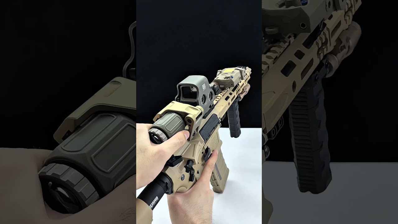 Metal version of the F4 Defense Gel Blaster.Who needs this for gift? #toys #gelblaster #airsoft