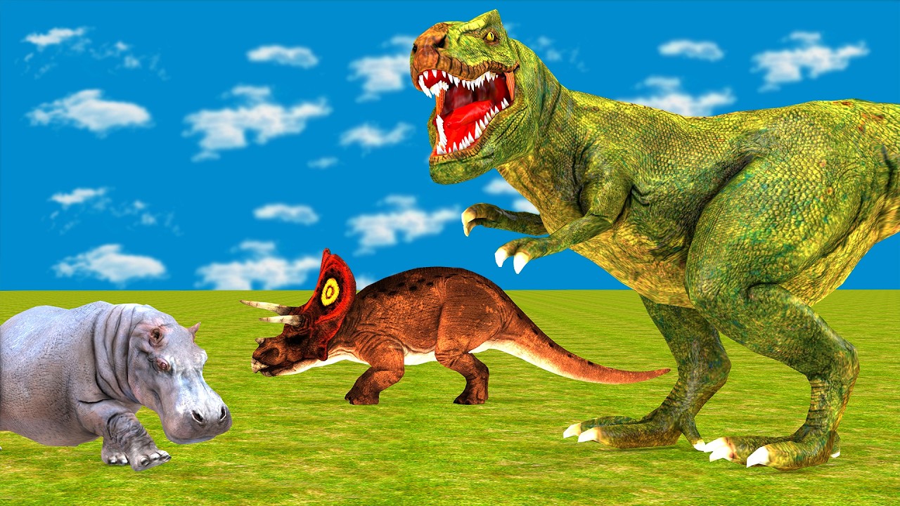 20 Giant Bull Cow vs 20 Mammoth Lion Tiger Attack Buffalo Ultimate Mammoth Epic Battle Animal Revolt