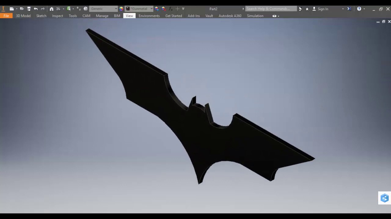 autodesk inventor batman logo