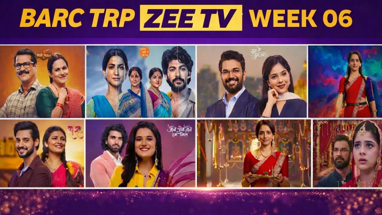 Zee TV BARC TRP Report Week 6 (2026) | Tumse Tumtak, Vasudha, Lakshmi niwas 