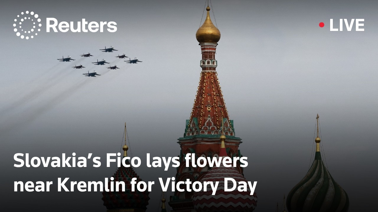 LIVE: Slovakian Prime Minister Fico lays flowers near Kremlin ahead of Victory Day parade