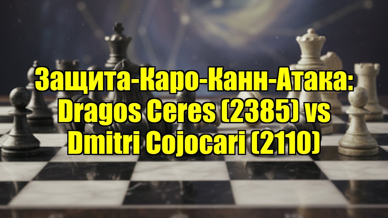 Защита-Каро-Канн-Атака: Dragos Ceres (2385) vs Dmitri Cojocari (2110)