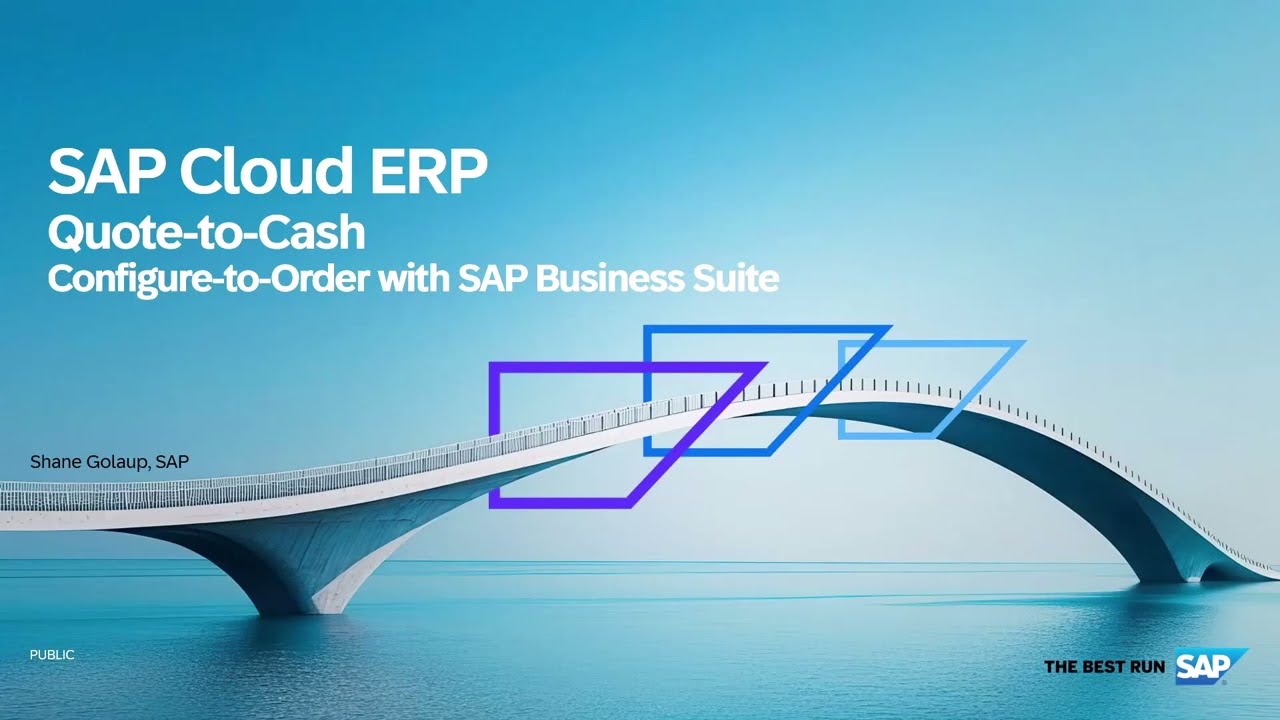Configure-to-order with SAP Business Suite and SAP Cloud ERP