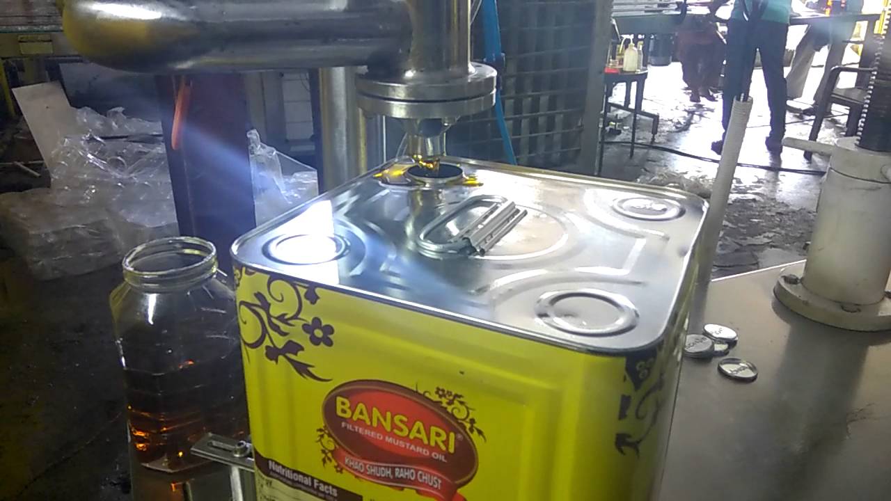 edible oil tin filling machine