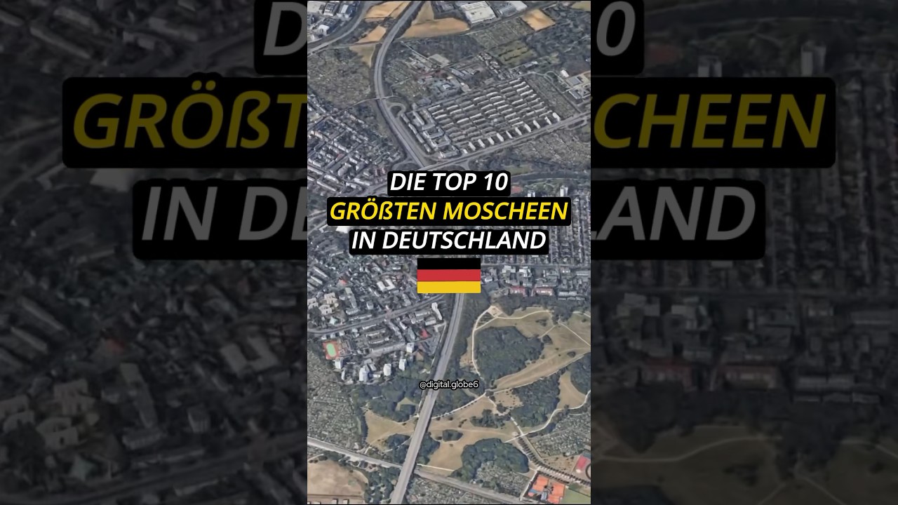 Die Top 10 gr&ouml;&szlig;ten Moscheen in Deutschland🇩🇪 #islam #top10 #facts #googleearth #islamic