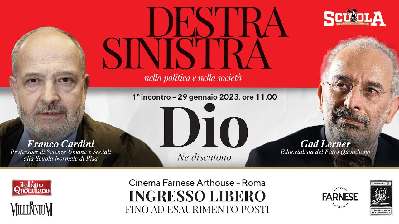 Dialogo fra un credente e un Infedele, Gad Lerner e Franco Cardini discutono del concetto di Dio