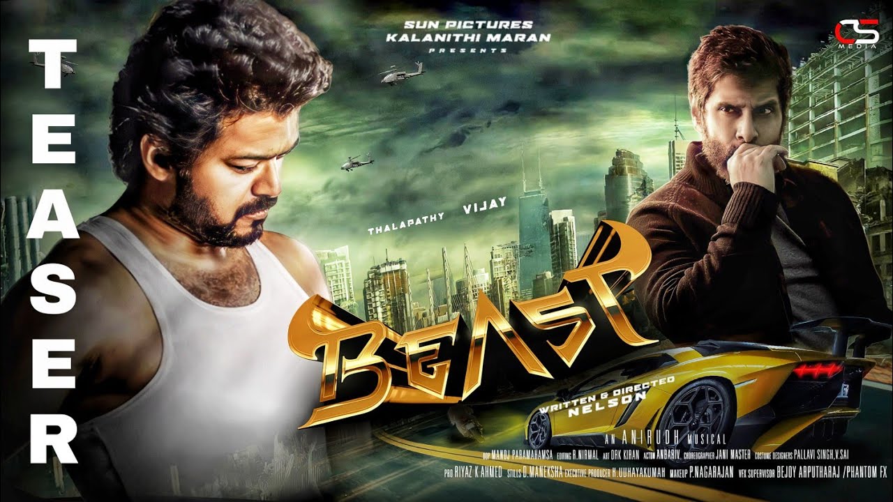 Beast Concept Teaser Trailer |Thalapathy Vijay | Pooja Hegde | Anirudh  | CS Media