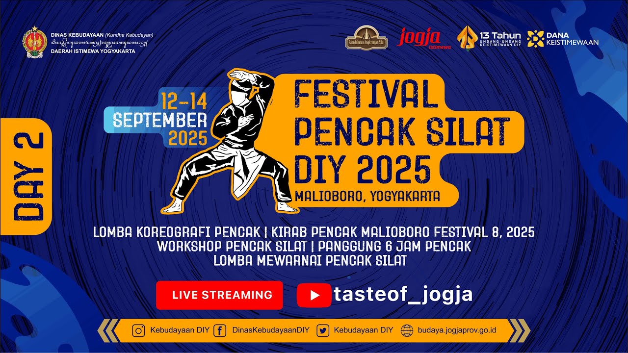 LIVE STREAMING - FESTIVAL PENCAK SILAT DIY 2025 - HARI KE 2