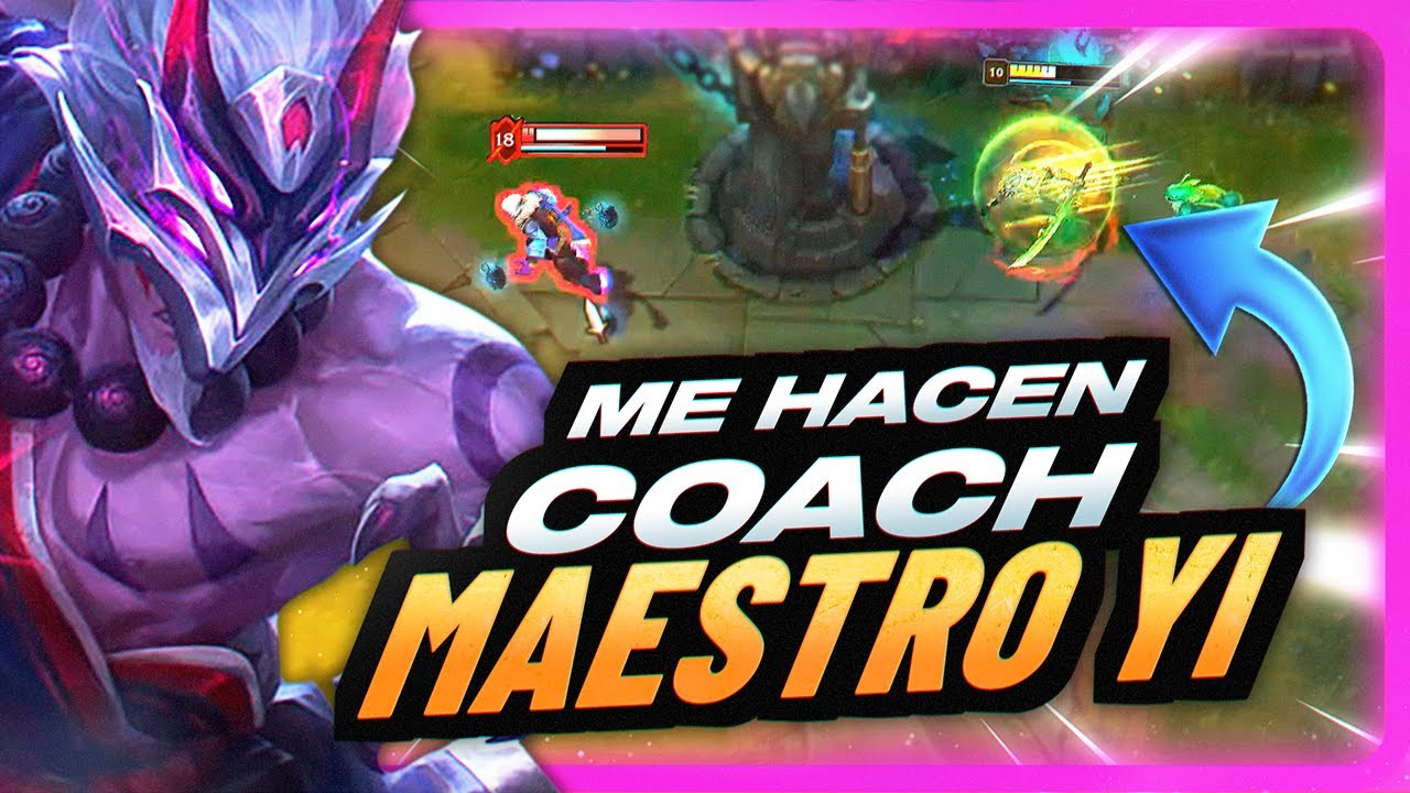 🤓 ENTRENADOR PROFESIONAL ME HACE COACH de MAESTRO YI + PRACTICAS PARA MEJORAR | Pochipoom