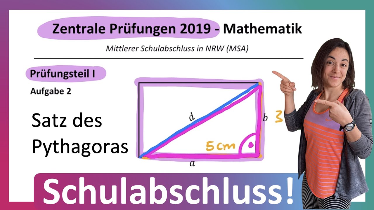 🦊 Realschulabschluss & Hauptschulabschluss Mathe Prüfung | Satz des Pythagoras | Schulabschluss ZAP