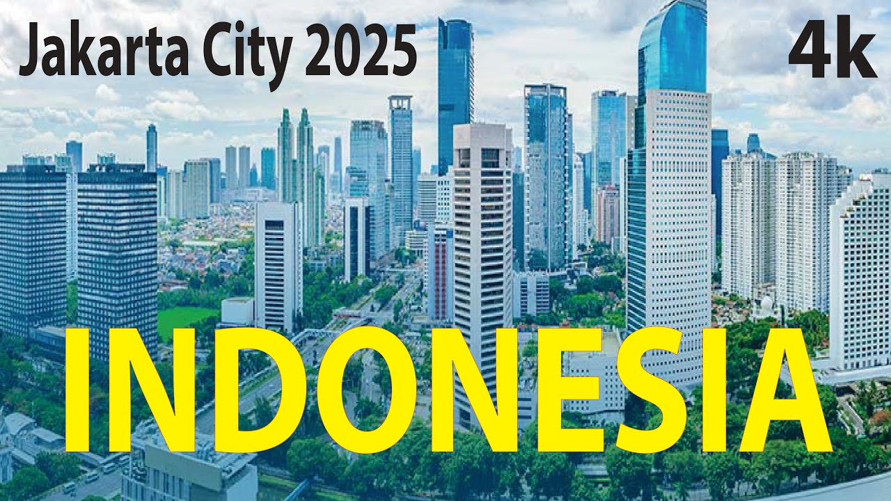 Jakarta City - Indonesia 4K By Drone 2025