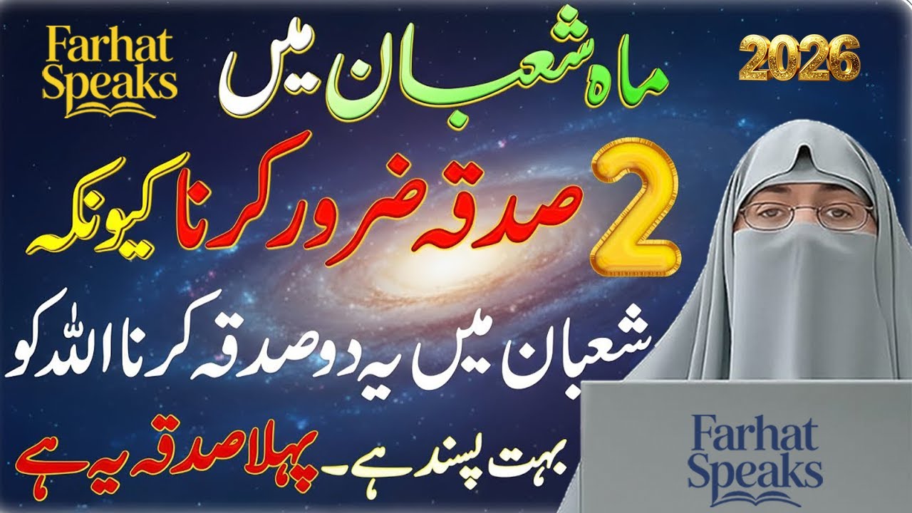 Mahe Shaban Main Sirf Ye 2 Sadqe | Allah Ki Rehmat Khud Chal k Ay Gi | Dr. Farhat Hashmi Bayan 2026