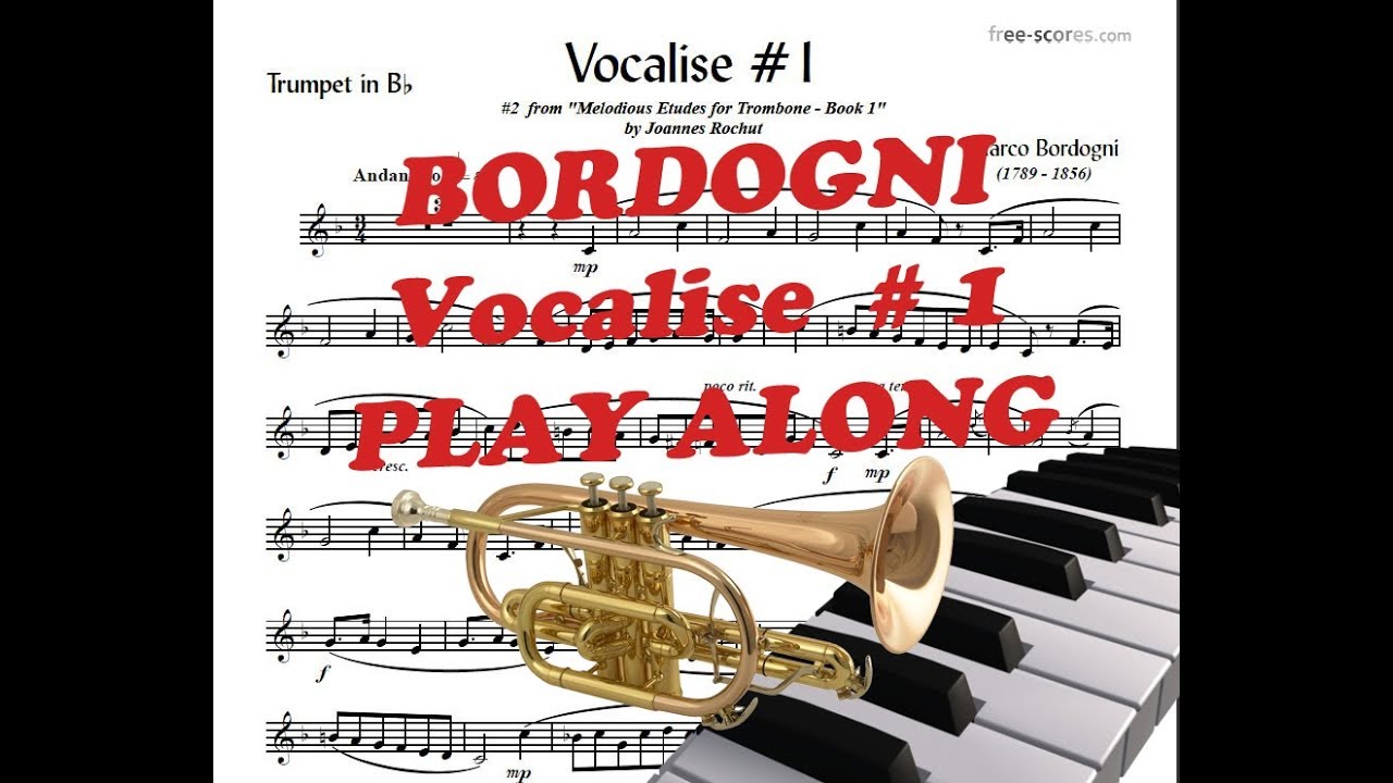 M. Bordogni - Vocalise #1 [Play along]
