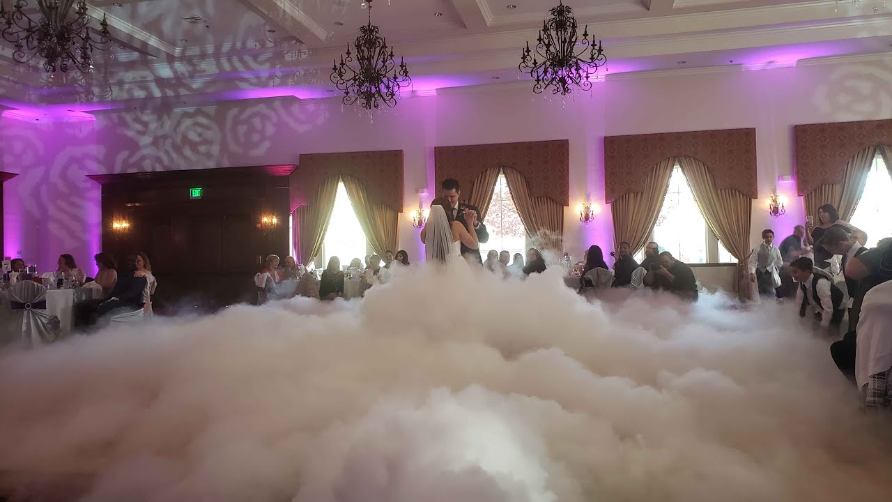 Wedding DJ Gig Log with DJ Mikey Mike Hellenic Center Uplighting JBL Dancing On A Cloud Moving Heads
