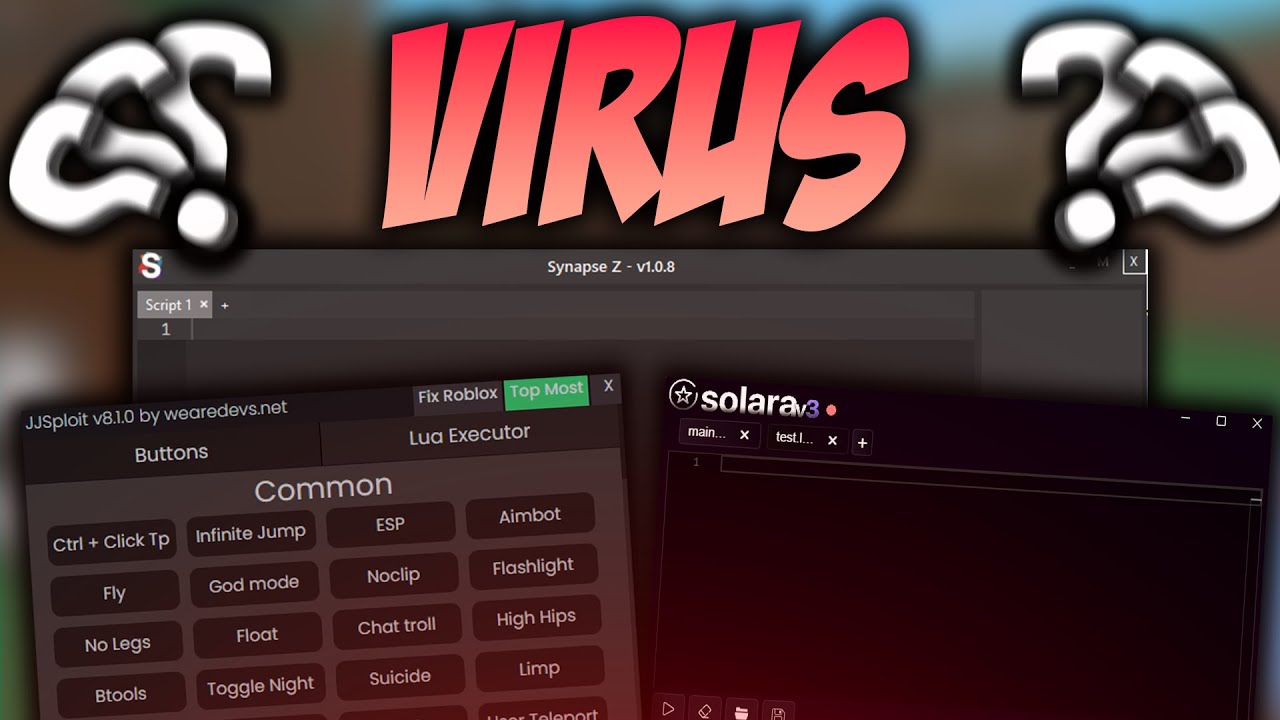 ALL ROBLOX EXPLOITS ARE VIRUSES?? (Solara, JJSploit, Synapse, Scythex) - Exploiting News