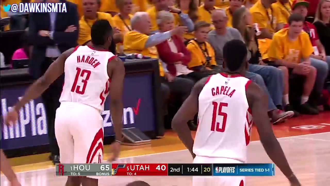 James Harden Full Highlights 2018 WCSF Game 3 Houston Rockets vs Jazz 25 12! | FreeDawkins