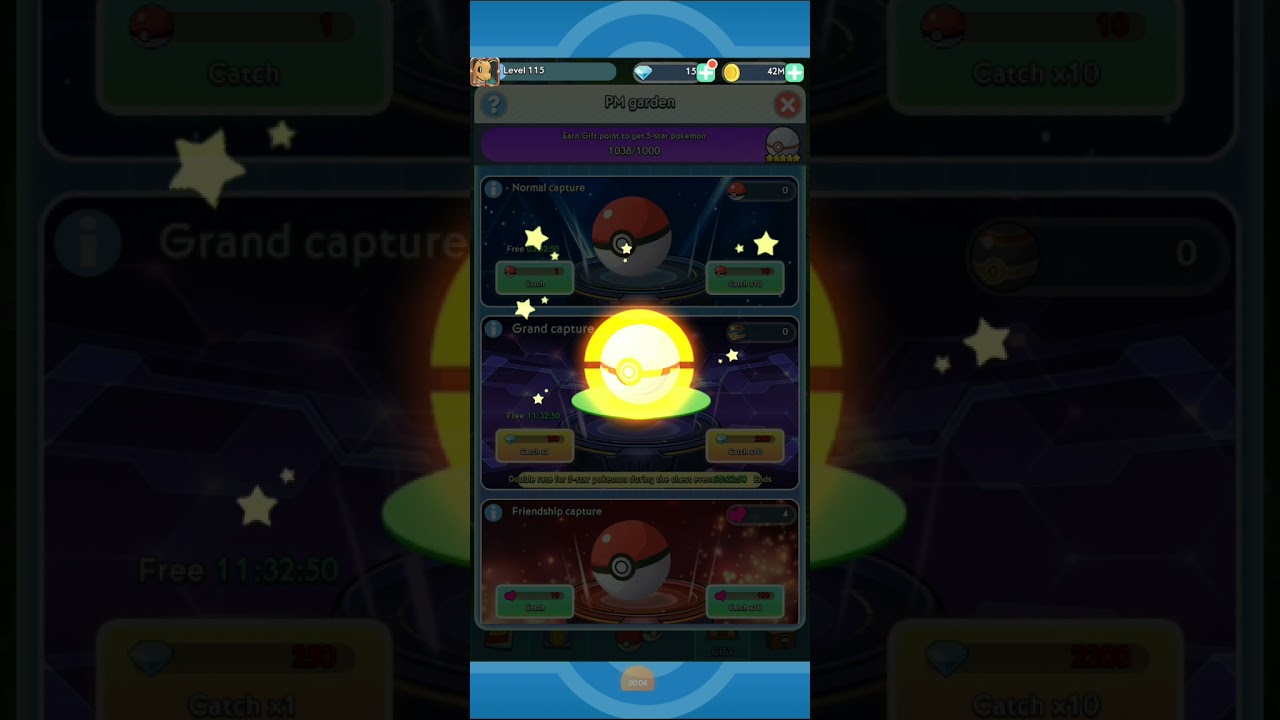 Opening a grand ball in idle monster pokemon game #playing #cool #shorts