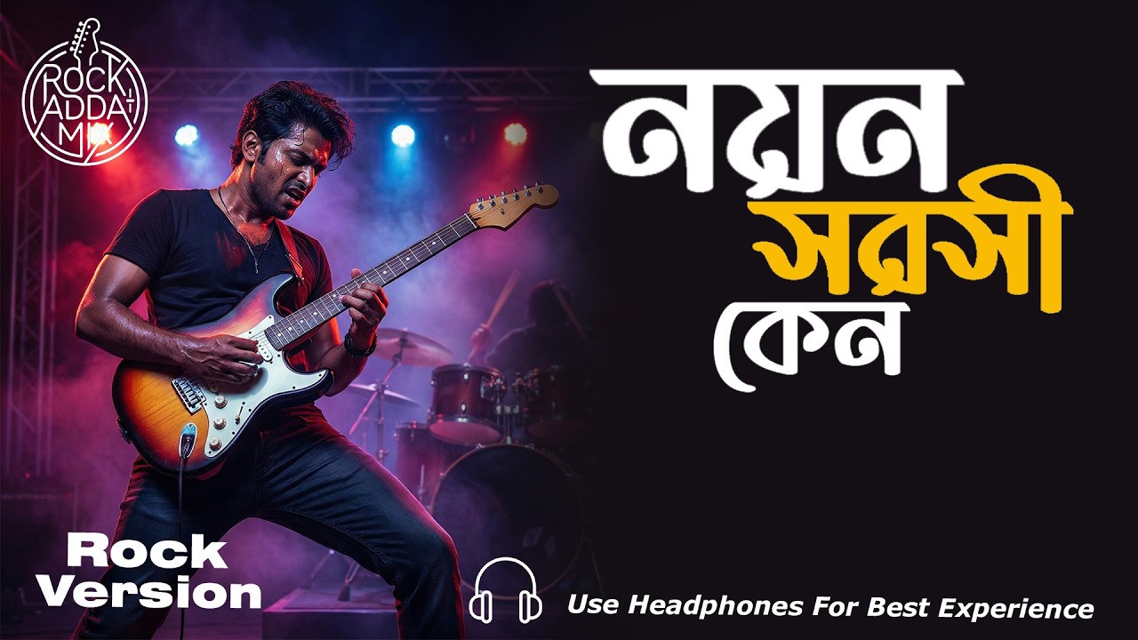 নয়ন সরসী কেনো | Noyon Soroshi Keno | Kishore Kumar | Rock Version | Bengali Rock Cover 2026