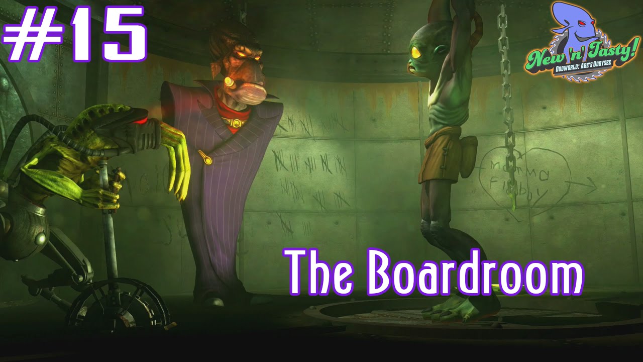 Oddworld: New 'n' Tasty (PS4) Walkthrough - [Hard - All 299 Mudokons] - The Boardroom