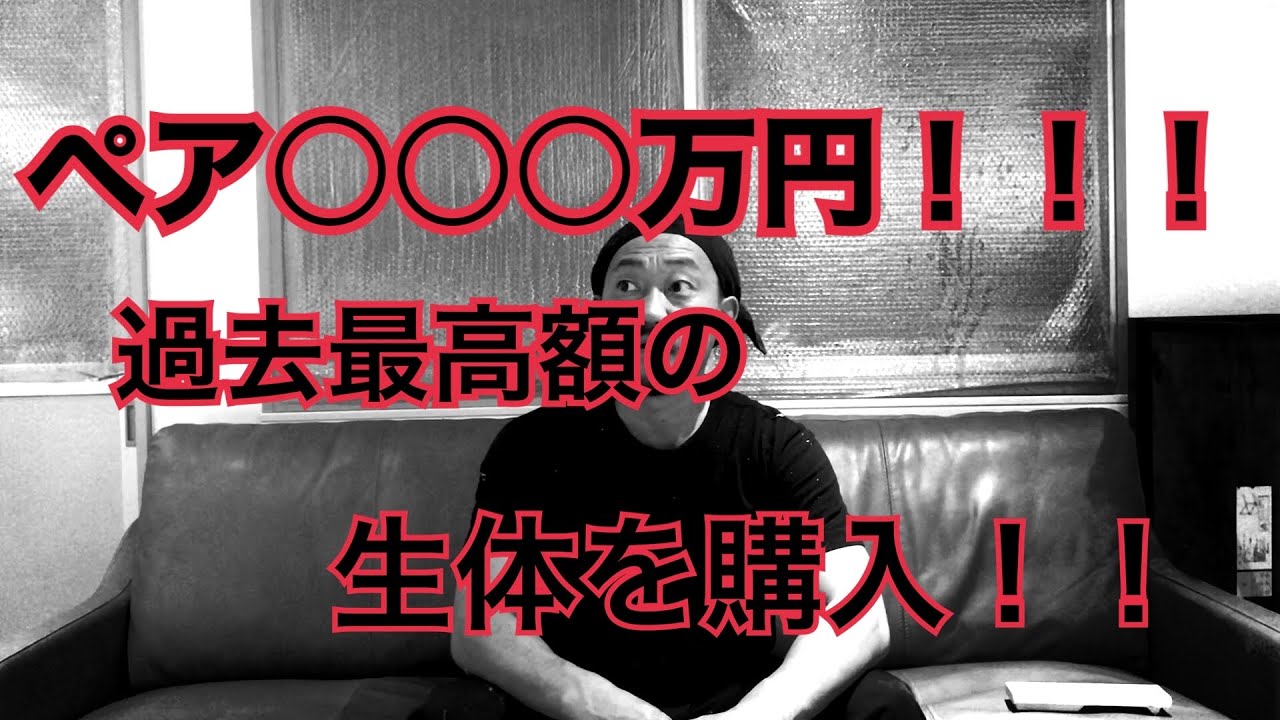 ペア○○○万円！！過去最高額のペアを購入してみた！