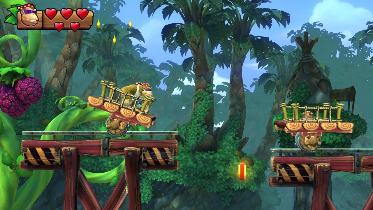 Donkey Kong Country Tropical Freeze: 5-1 Harvest Hazards (Puzzle pieces + KONG)