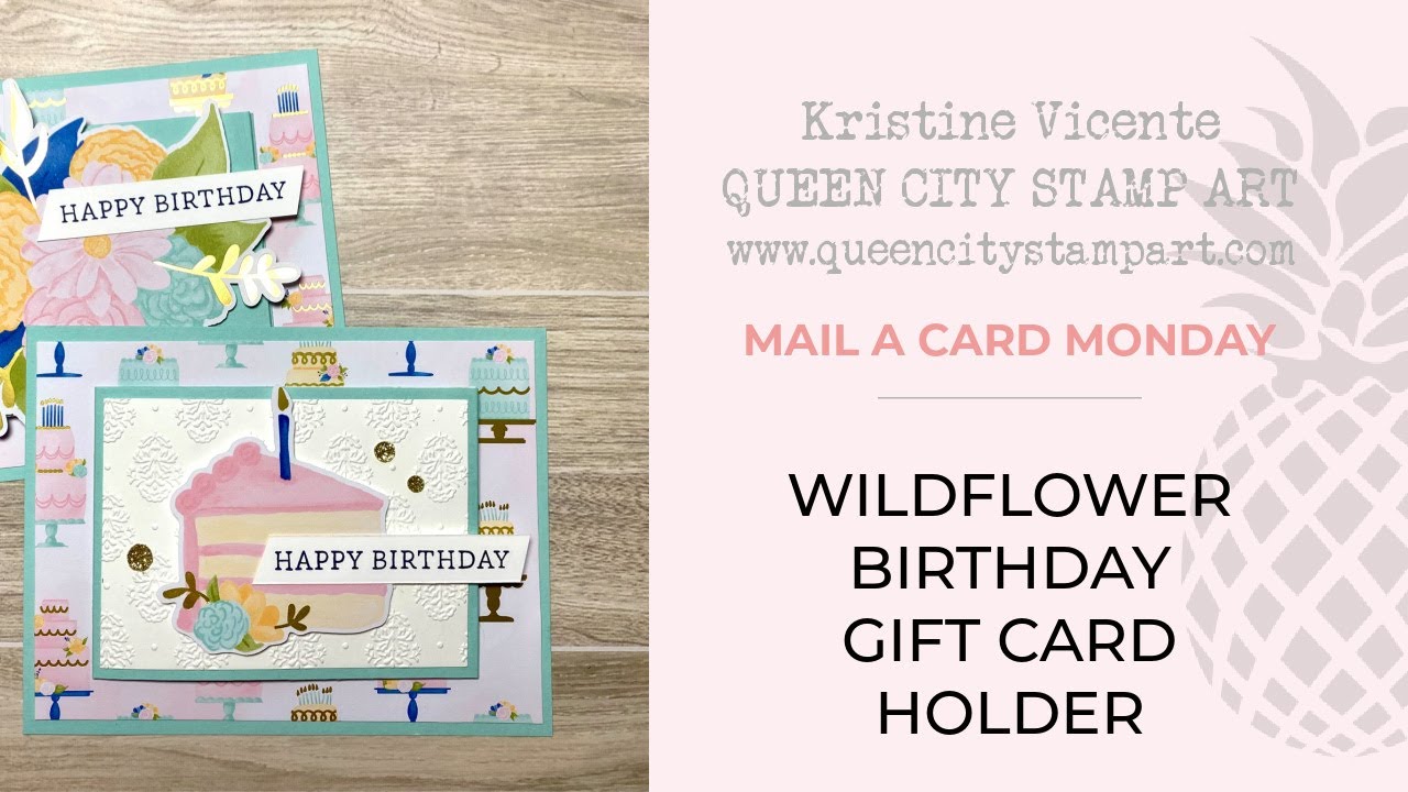 Wildflower Birthday Gift Card Holder