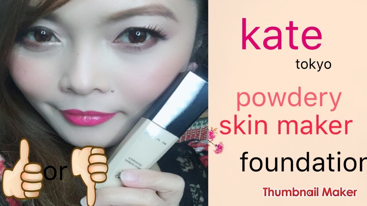 KATE tokyo powdery skin maker foundation REVIEW