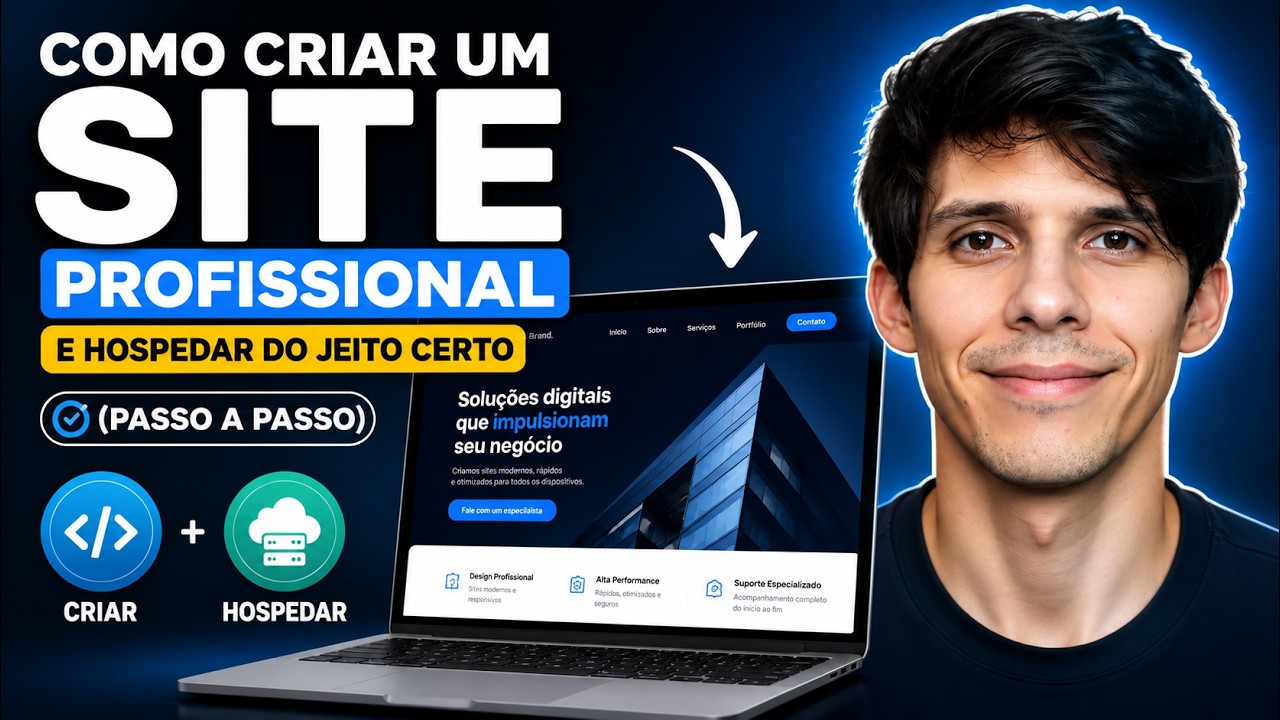 COMO CRIAR UM SITE PROFISSIONAL E HOSPEDAR DO JEITO CERTO (PASSO A PASSO)