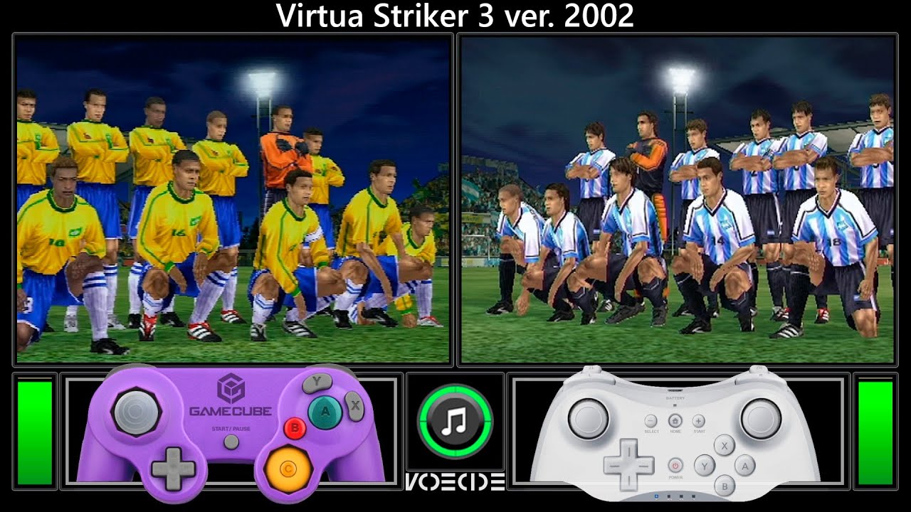 Virtua Striker 3 ver. 2002 (Wii vs Wii U) Video Output Comparison