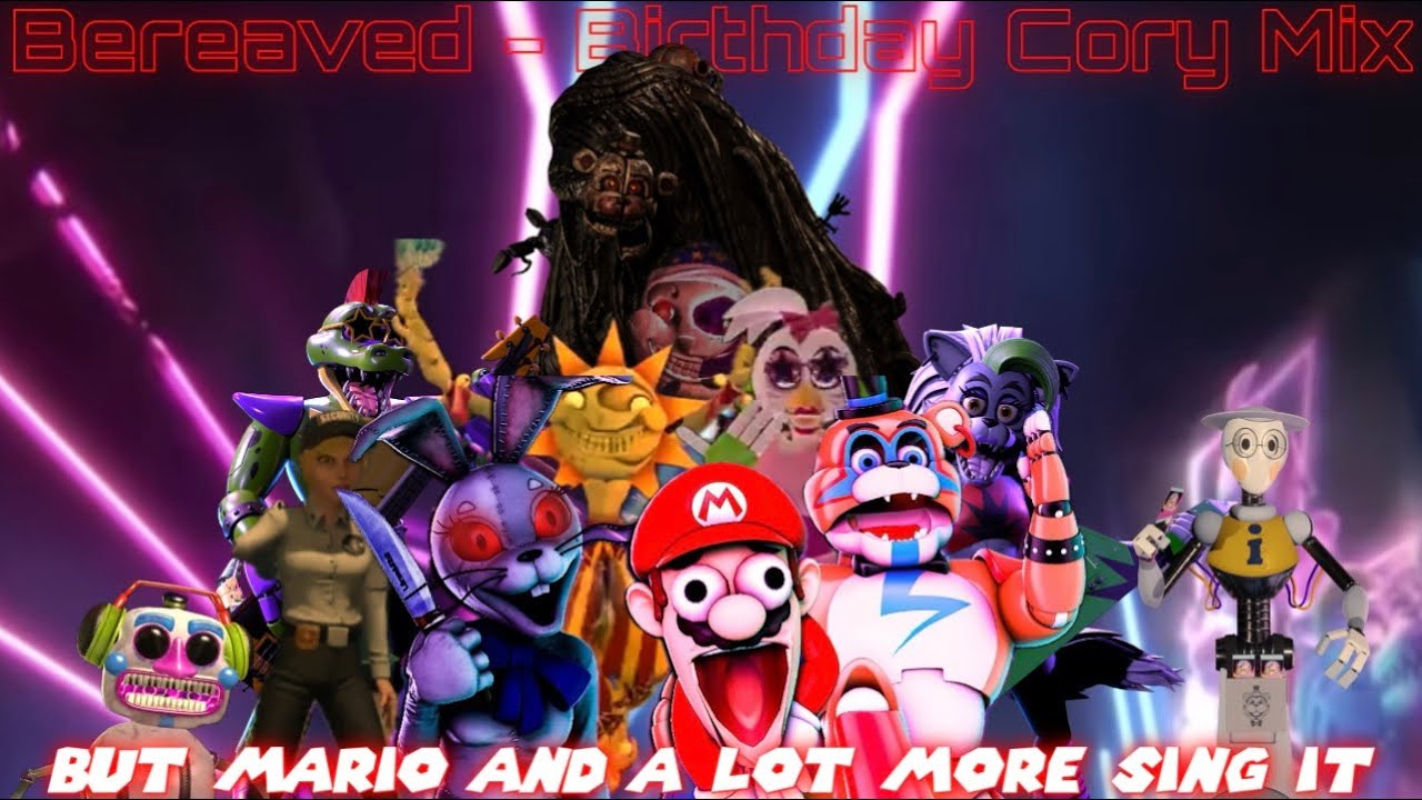 Bereaved (But Mario & Etc Sing It) FNF Birthday Halloween/Cory Mix