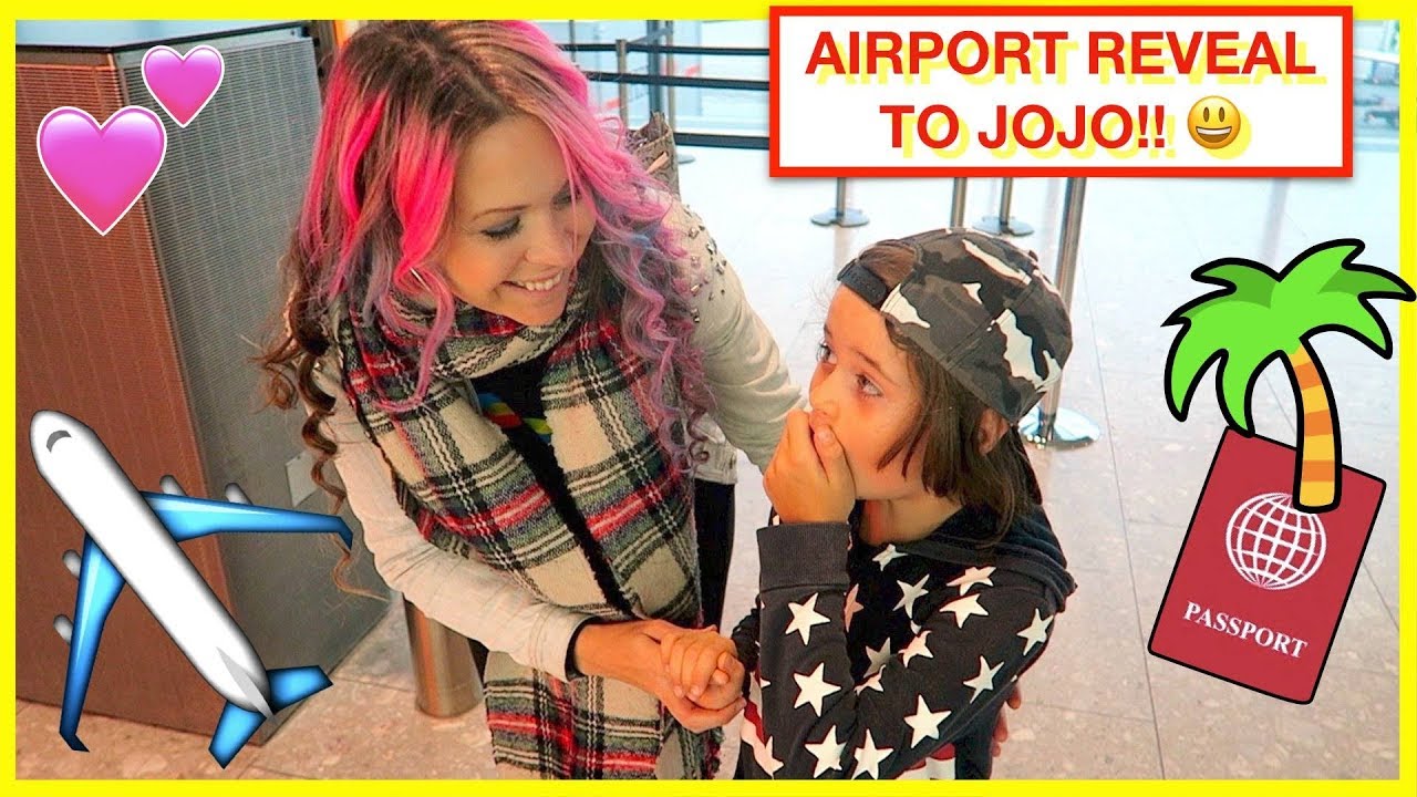 SURPRISE HOLIDAY REVEAL AT THE AIRPORT ✈️🛍 YouTube family adventures 🌍