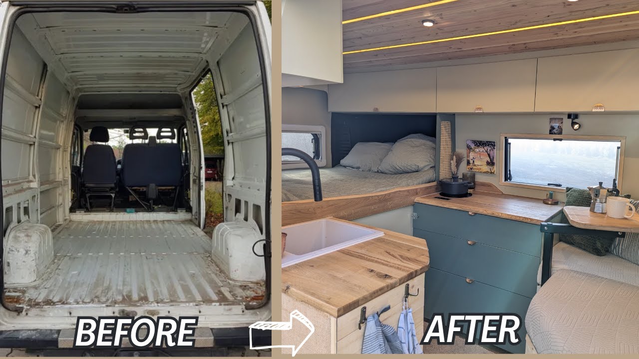 Бюджетные Дешевые 4200€ Campervan Motorhome самостоятельная постройка низкие навыки начать фиш