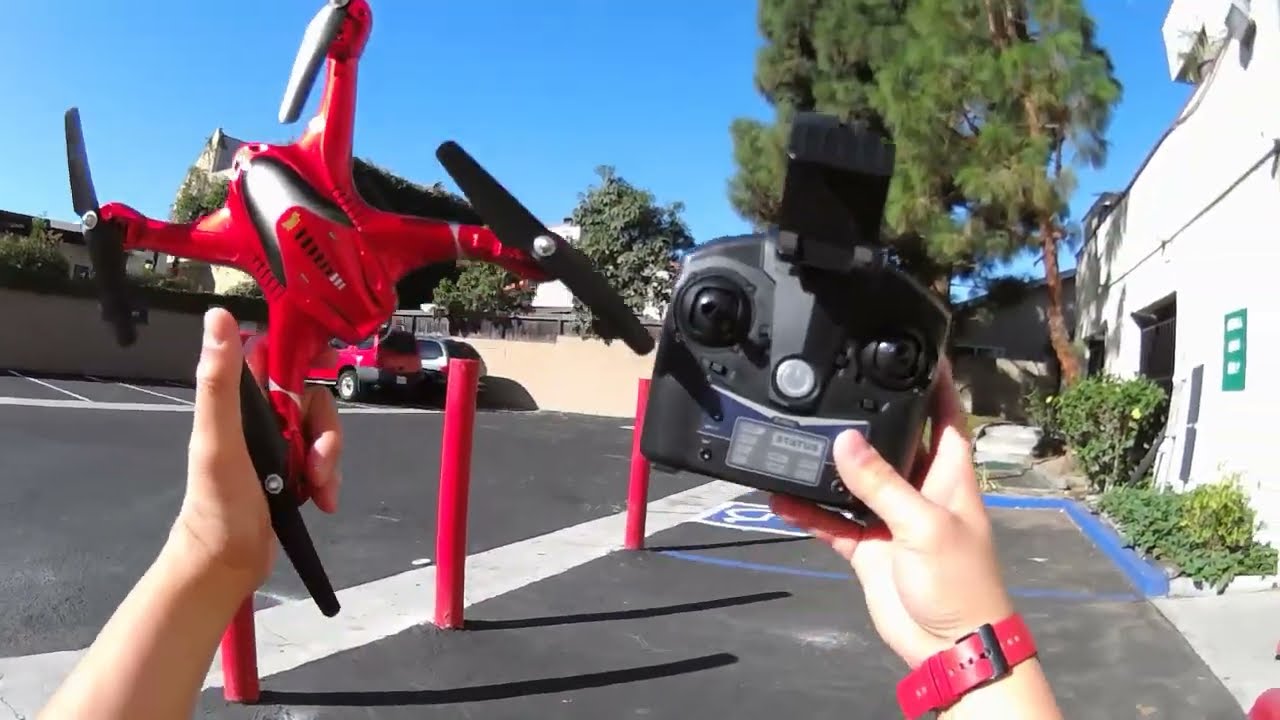 Holy Stone HS200W FPV RC Drone unboxing and flight demo