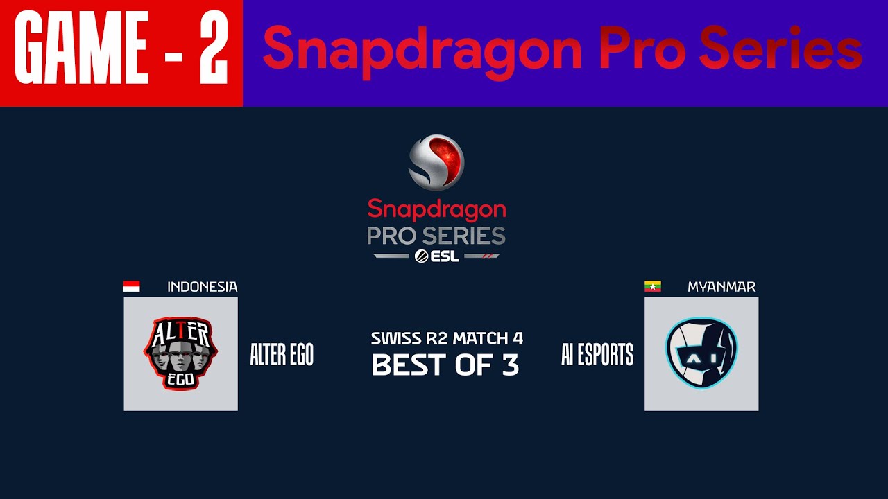 [GAME - 2] ALTER EGO vs AI ESPORTS | Snapdragon PRO SERIES