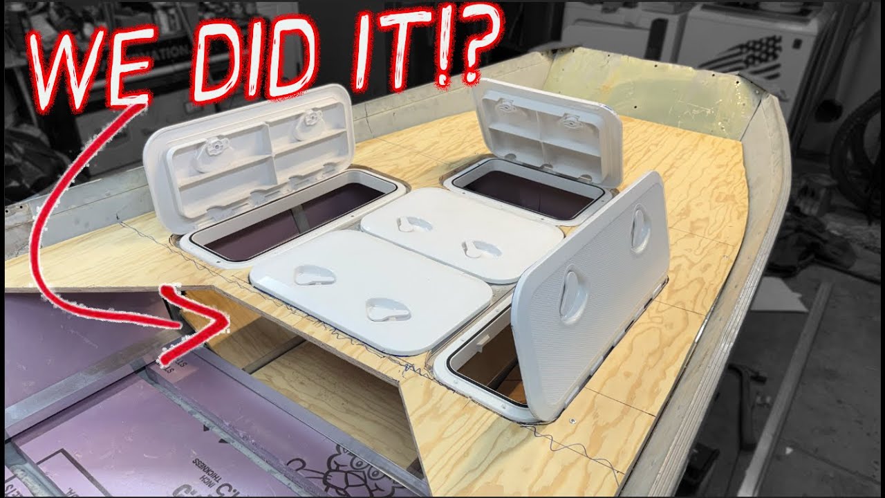 Using Plastic Lids to Build a Jon Boat Deck. The Result Will Shock You!