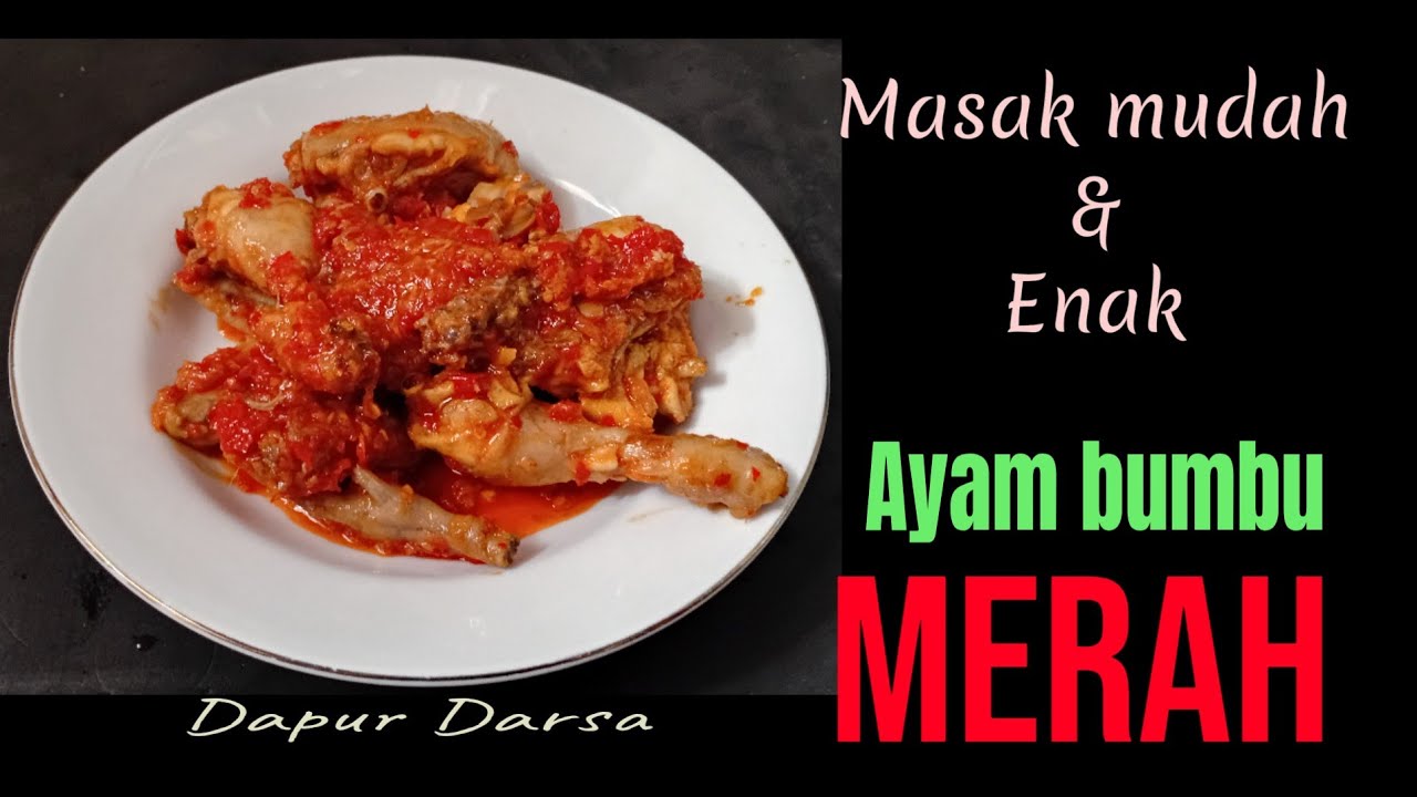 Ayam bumbu merah#ayam balado#ayam pedas@DapurDarsa 