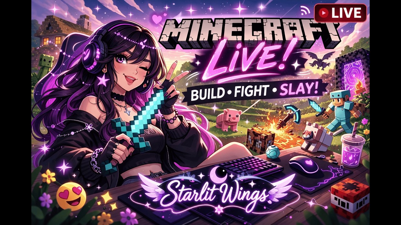 Watch Me Build What Reality Couldn’t 💖🏗️ | MINECRAFT LIVE