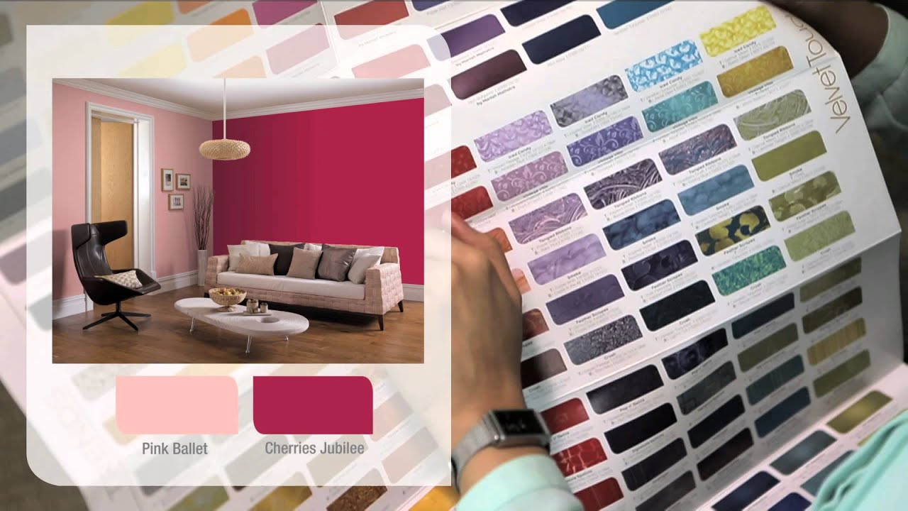 Dulux Velvet Touch Shade Card- English