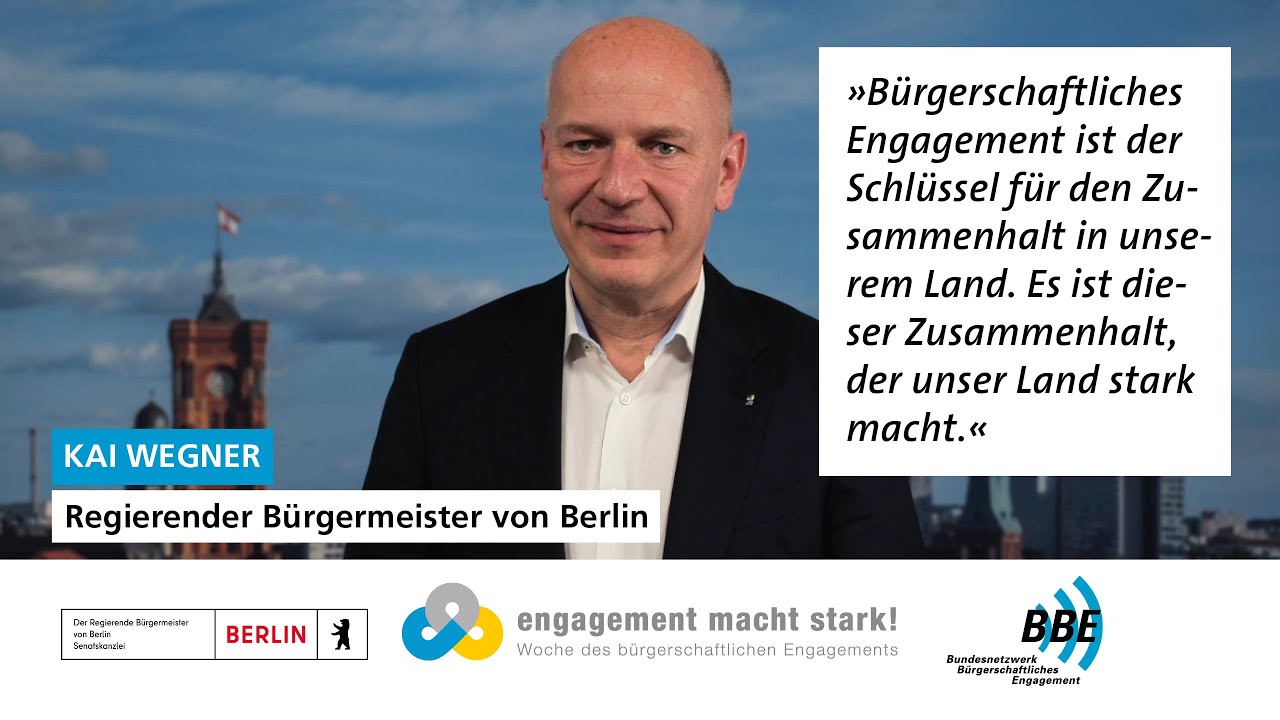Gr&uuml;&szlig;e aus Berlin | 20 Jahre &raquo;Engagement macht stark!&laquo;
