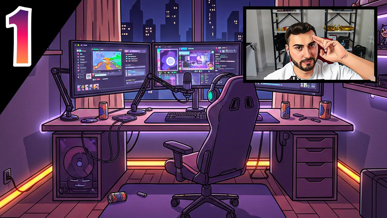 YAYINCI OLMA YOLUNDA!  |STREAMER LİFE SİMULATOR 2| |BÖLÜM 1|