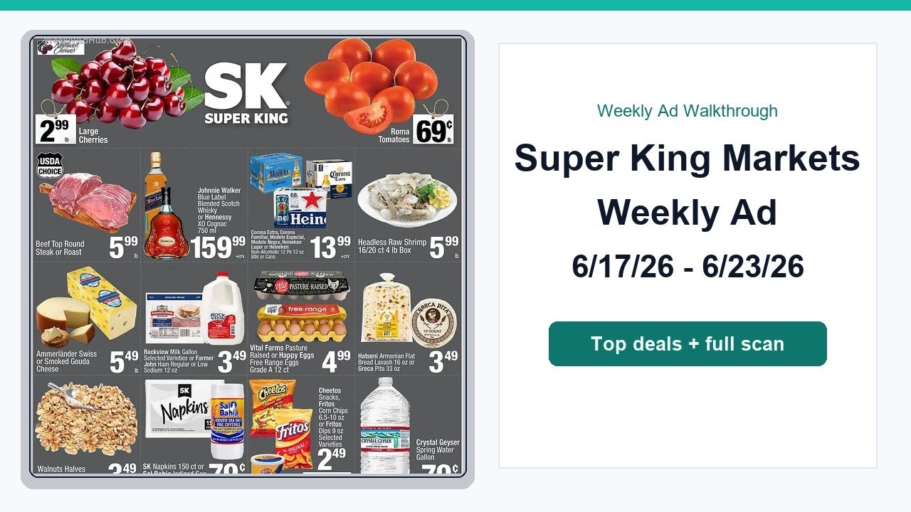 Super King Markets Weekly Ad (6/17/26 - 6/23/26) Top 10 Deals