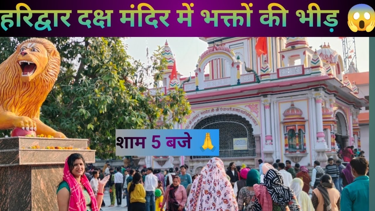 महाशिवरात्रि पे भक्तों की भीड़ 🙏| Haridwar Daksh Mandir | meenagupta | #dailyvlog #viral #youtuber 