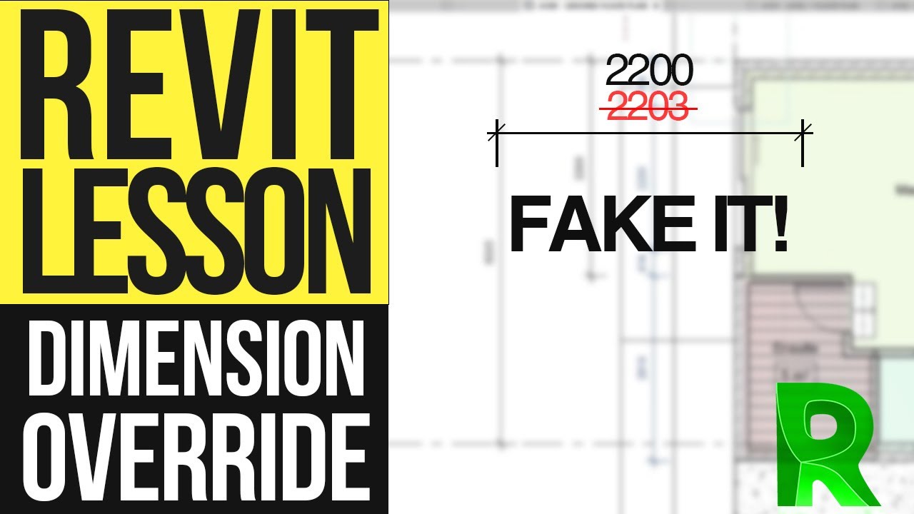 How to Edit Dimensions in Revit - Override a Dimension Value