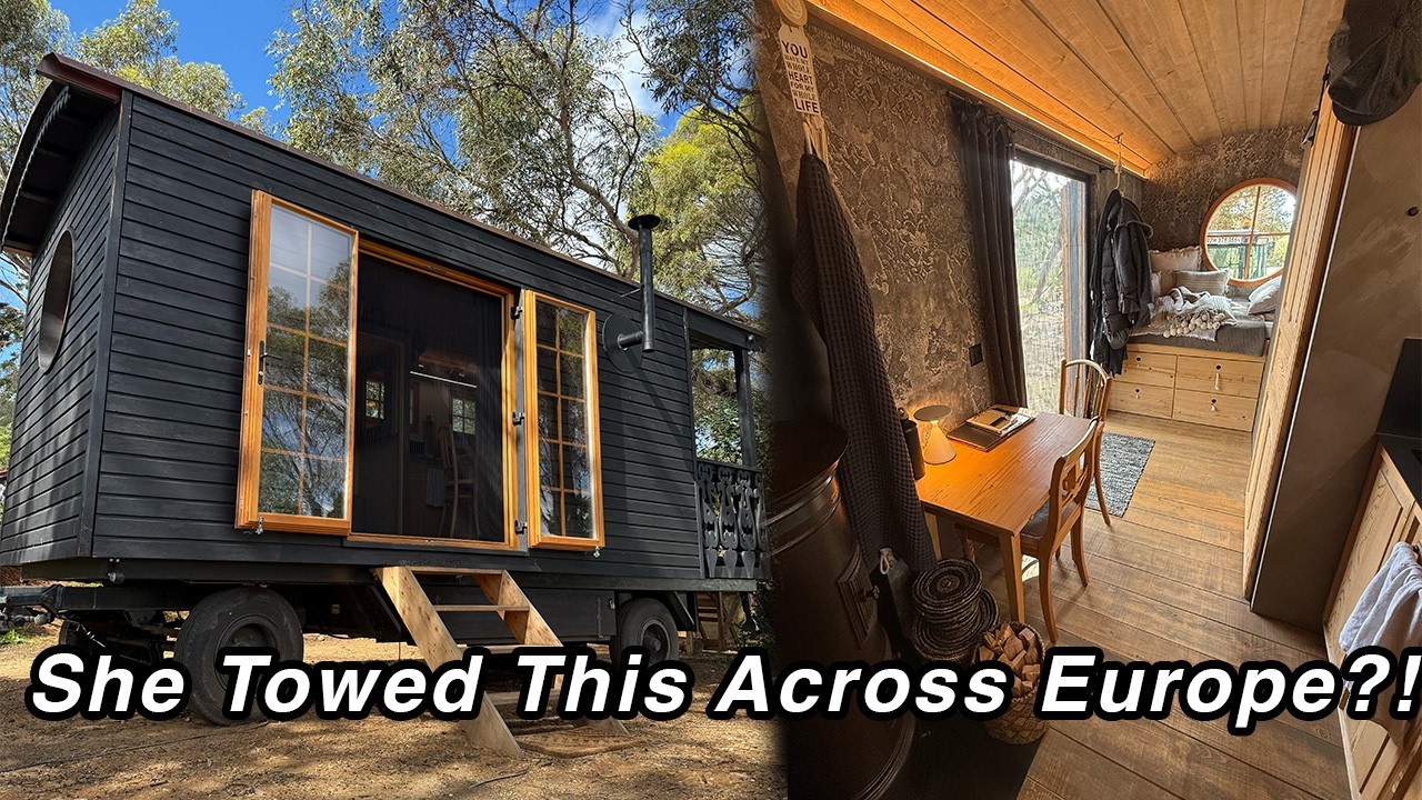 Tiny House Tractor Journey Across Europe | Swiss Craftsmanship & Off-Grid Living Tour