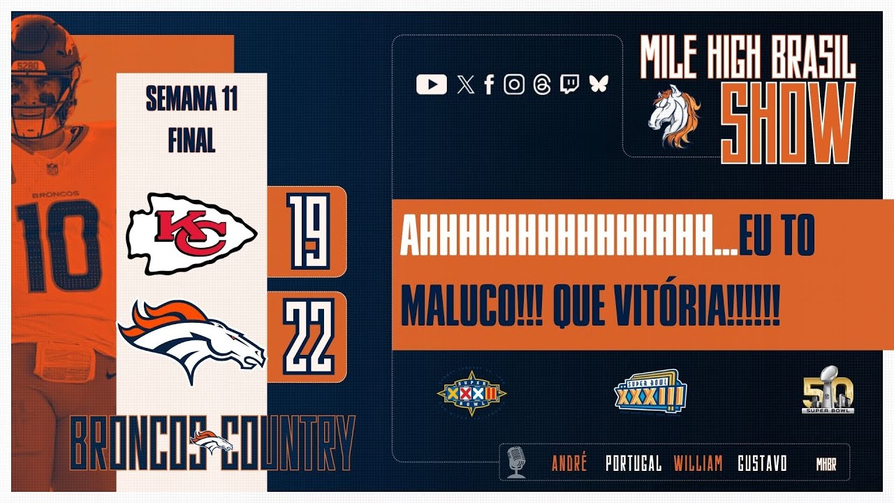 MHBr Show P&oacute;s jogo Week 11 - Chiefs