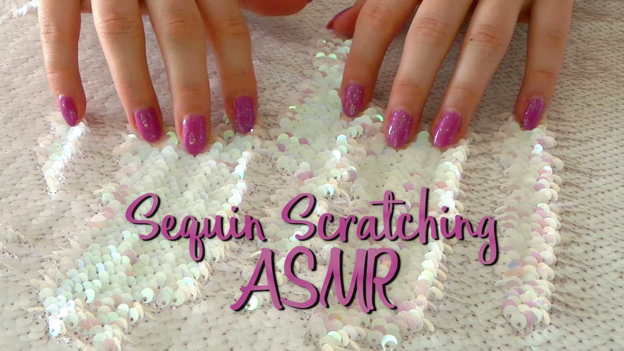 ASMR Mermaid sequin scratching, brushing and tapping - Blue yeti edition