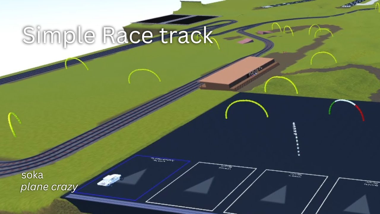 Race track in Roblox Plane Crazy