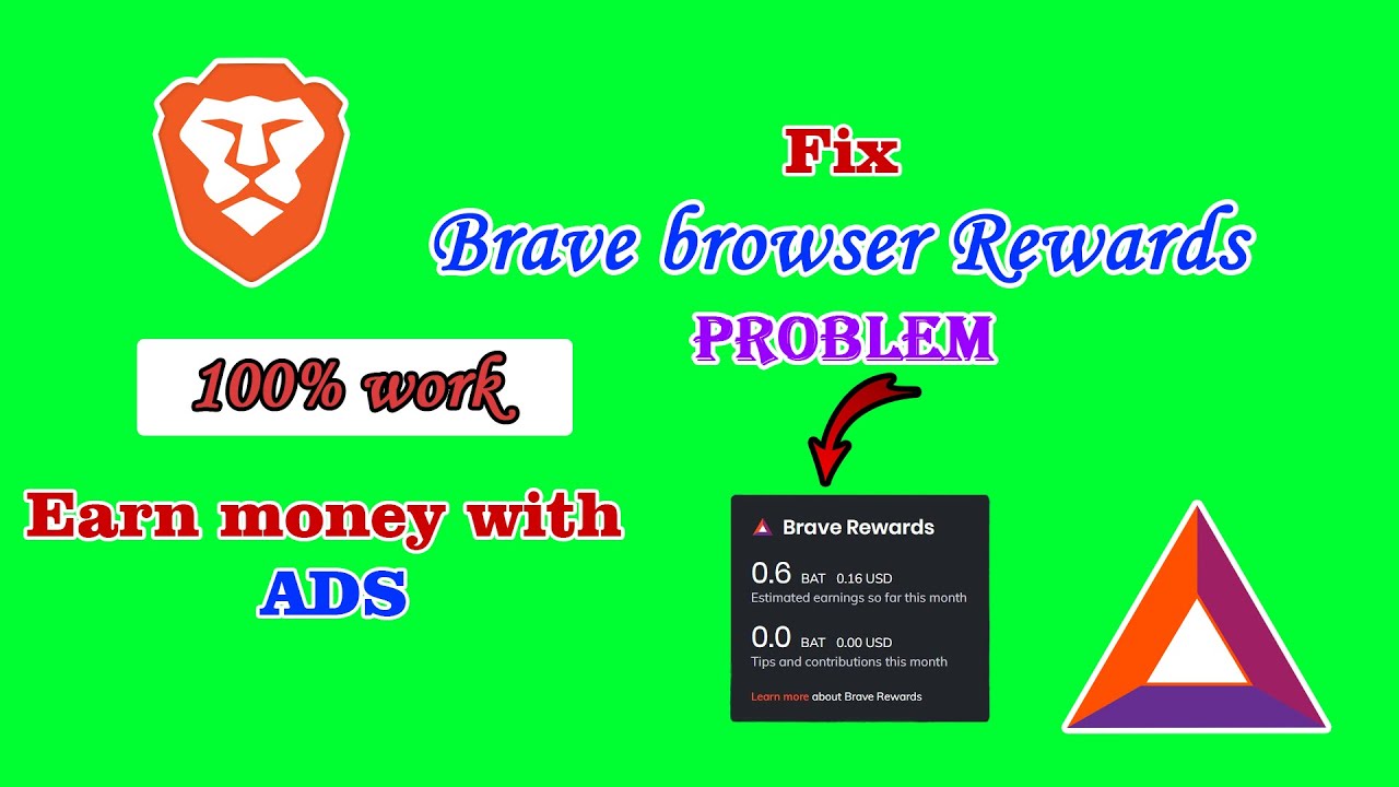 No ADS on Brave. Fix Brave Browser Rewards Money problem solved 100% work