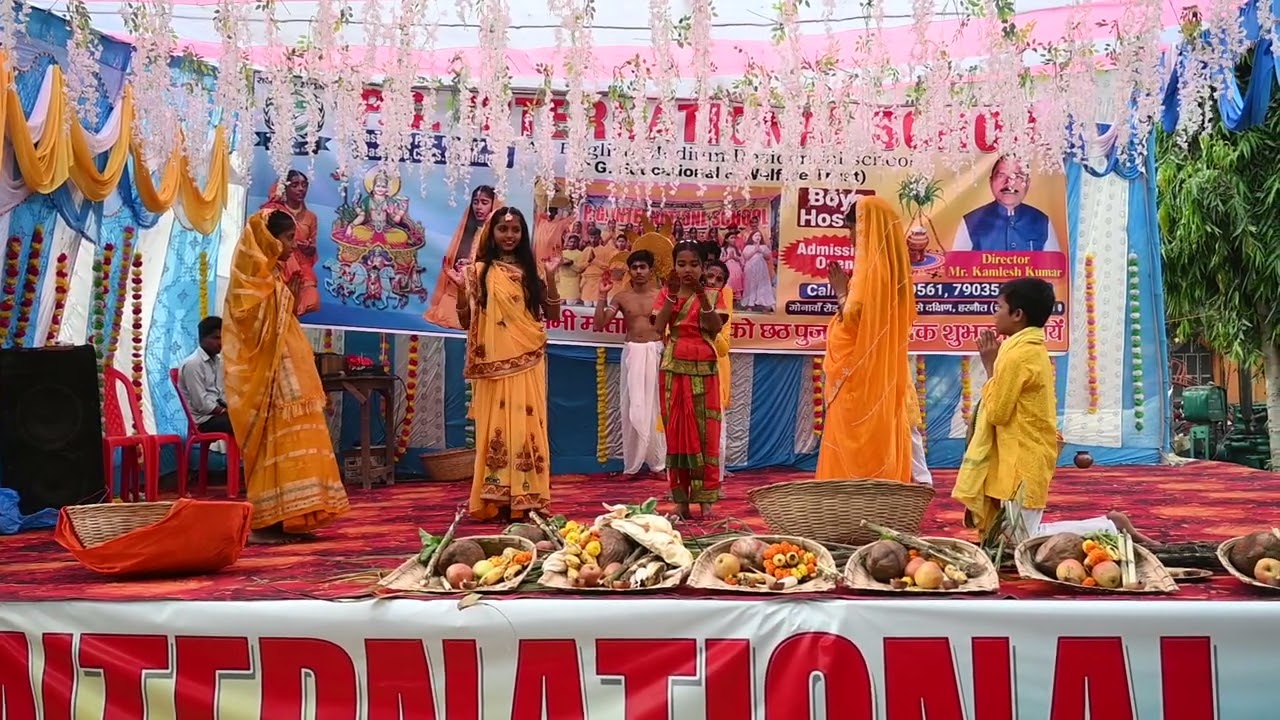 CHHATH PUJA SONG IN P G INTERNATIONAL SCHOOL