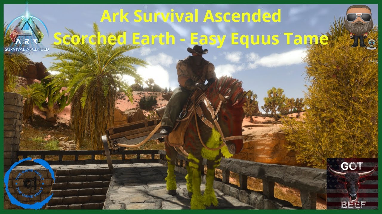 Ark Survival Ascended [PS5] Easy Equus Tame on Scorched Earth